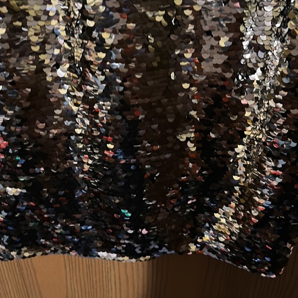 Classic black and silver sequin mini dress - Picture 2 of 9